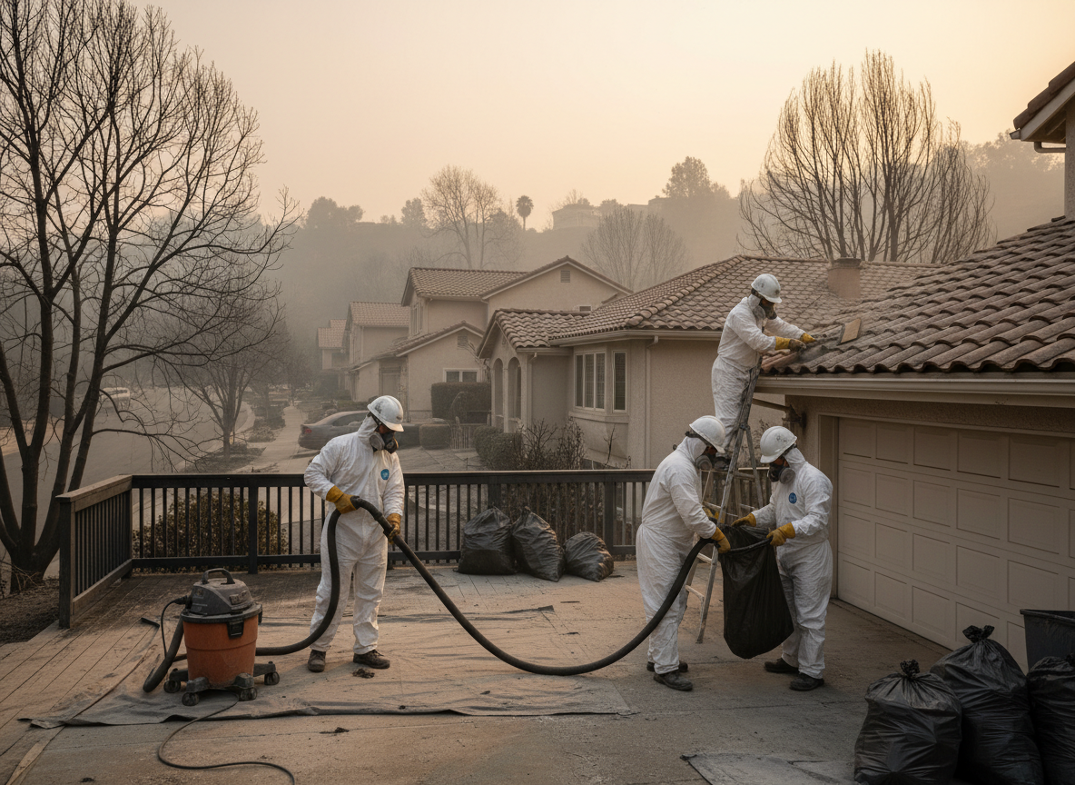 Handling Ash Cleanup After Regional Fires