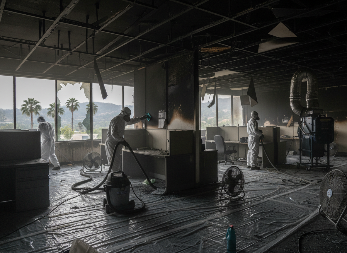 Commercial fire restoration in Encino