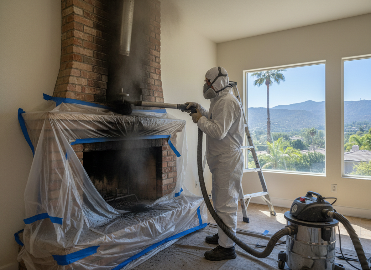 Soot removal in Encino
